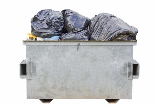 Camden Town business district showcasing waste removal services